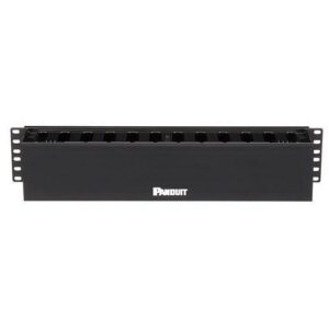 Panduit WMPF1E Horizontal Wired Manager Front 2U with Cover, Horizontal Wired Manager Front Only RU