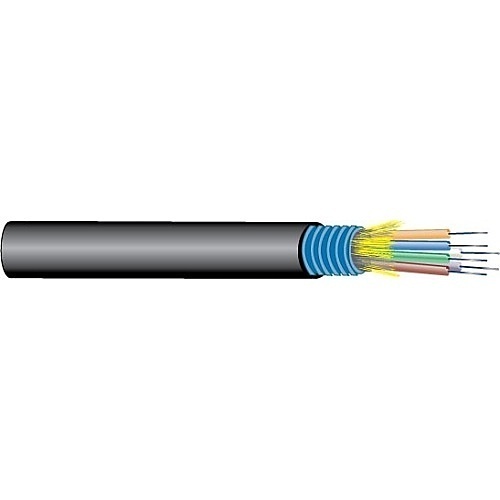 West Penn WP9E240T Interlocked Armor Distribution Cable, 6-Fiber 50/125, OM4