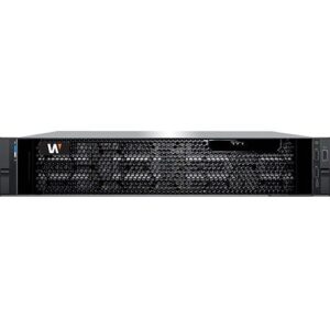 Hanwha WRR-P-S202W1 WAVE Optimized 2U Rack Server, 120TB HDD, Black