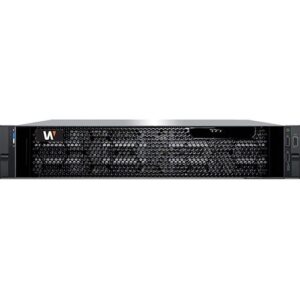 Hanwha WRR-P-S202W1 WAVE Optimized 2U Rack Server, 144TB HDD, Black