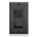 Leviton WSS0S-S9E Wireless Decora Remote Switch Single Rocker 902MHz, Ebony