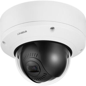 Hanwha XND-6081VZ X-Plus 2MP Indoor Vandal PTRZ Dome Camera, 2.8-12mm Varifocal Lens, White