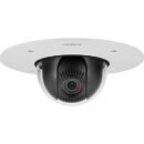 Hanwha XND-8081FZ X-Plus 5MP Flush-Mount Indoor Dome Camera, 3.6-9.4mm Varifocal Lens, White
