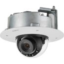 Hanwha XND-8082RF X-Series 6MP Flush Mount IR IP Dome Camera, 2.8-8.4mm Motorized Varifocal Lens, Signal White