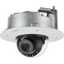 Hanwha XND-9082RF X-Series 4K Flush Mount IR IP Dome Camera, 2.8-8.4 Motorized Varifocal Lens, Signal White