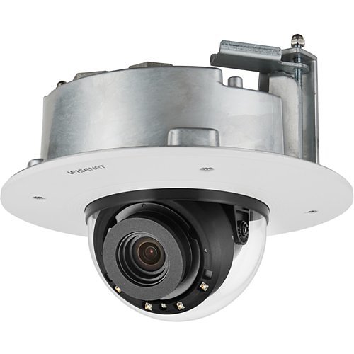 Hanwha XND-9082RF X-Series 4K Flush Mount IR IP Dome Camera, 2.8-8.4 Motorized Varifocal Lens, Signal White