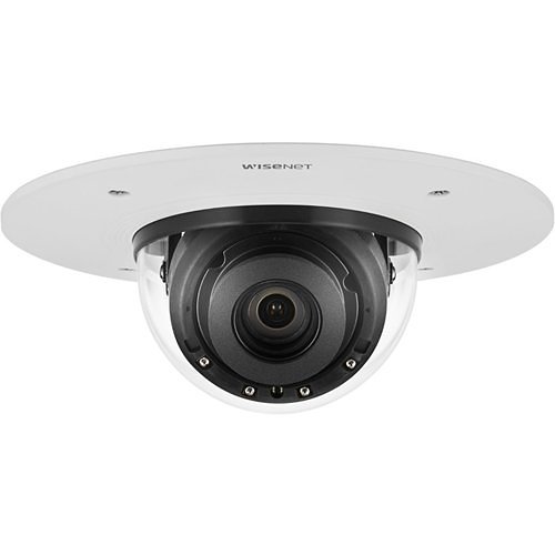 Hanwha XND-9082RF X-Series 4K Flush Mount IR IP Dome Camera, 2.8-8.4 Motorized Varifocal Lens, Signal White