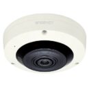 Hanwha XNF-8010R X-Series 6MP IR Indoor Fisheye Camera, 1.6mm Fixed Lens, Ivory