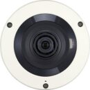Hanwha XNF-8010R X-Series 6MP IR Indoor Fisheye Camera, 1.6mm Fixed Lens, Ivory