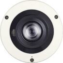 Hanwha XNF-8010RV X-Series 6MP IR Outdoor Fisheye Camera, 1.6mm Fixed Lens, Ivory