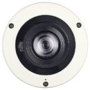 Hanwha XNF-8010RVM X-Series 6MP IR Vandal 360° Mobile Fisheye Camera, 1.6mm Fixed Lens, Ivory
