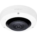 Hanwha XNF-8010RW X-Series 6MP IR Indoor Fisheye Camera, 1.6mm Fixed Lens, White