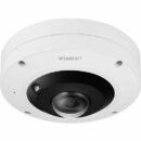 Hanwha XNF-9013RV X-Series 12MP Sensor AI IR 360° Outdoor IP Fisheye Camera, 1.08mm Fixed Lens, White
