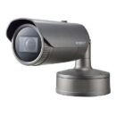 Hanwha XNO-8080R/KME Series 5MP IR Bullet IP Camera, 3.7-9.4mm Varifocal Lens, Dark Gray, TAA Compliant