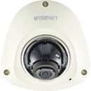 Hanwha XNV-6012M X-Series 2MP Mobile Outdoor Vandal Dome Camera, 2.4mm Fixed Lens, Ivory