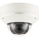 Hanwha XNV-8080R X-Series 5MP IR Outdoor Vandal Dome Camera, 3.9-9.4mm Varifocal Lens, Ivory