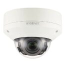 Hanwha XNV-8080R/KME Series 5MP Outdoor IR Vandal Dome IP Camera, 3.9-9.4mm Varifocal Lens, Ivory, TAA Compliant