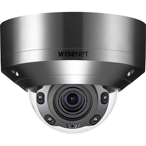 Hanwha XNV-8080RSA X-Series 5MP IR Outdoor Vandal Dome Camera, 3.9-9.4mm Varifocal Lens, Stainless Steel