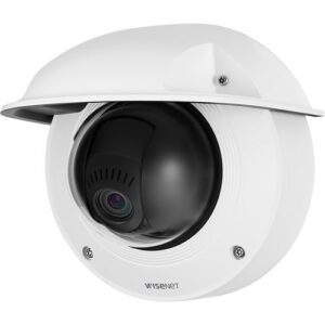 Hanwha XNV-8081Z X-Plus 5MP Outdoor Vandal IP Dome PTRZ Camera, 3.6-9.4mm Varifocal Lens, White