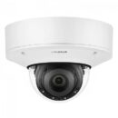 Hanwha XNV-8082R/KAP Series 6MP Outdoor IR Vandal Dome IP Camera, 2.8-8.4mm Motorized Varifocal Lens, White, TAA Compliant