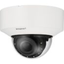 Hanwha XNV-8083R Series 6MP Outdoor IR Vandal Dome IP Camera, 4.4-9.3mm Motorized Varifocal Lens, White