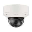 Hanwha XNV-8093R/KEX Series 6MP AI Outdoor IR Vandal Dome IP Camera, 10.9-29mm Motorized Varifocal Lens, White, TAA Compliant