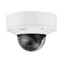 Hanwha XNV-8093R/KEX Series 6MP AI Outdoor IR Vandal Dome IP Camera, 10.9-29mm Motorized Varifocal Lens, White, TAA Compliant