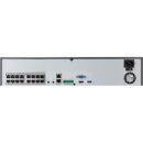 Hanwha XRN-1620SB1 X-Series 4K 16-Channel H.265 PoE+ NVR with AI Search, 140Mbps, 16TB HDD, Black