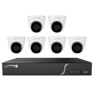 Speco ZIPL86T2 8-Channel Zip Kit with 6-Turret Cameras, 2TB