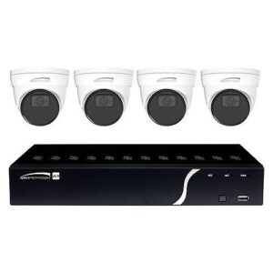 Speco ZIPN4T1 Analytic 5-Piece Surveillance Kit with 4x5MP IP Cameras and 1x4-Channel PoE NVR, 1TB HDD