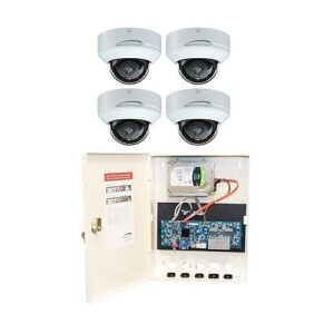 Speco ZIPW442TB 4-Channel Wall Mount Recorder with 2TB and 4x4MP Dome Cameras