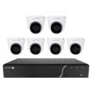 Speco ZIPWL86T2 8-Channel Wall Mount Zip Kit with 6 Turret Cameras, 2TB