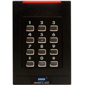 HID 921PNNNEK20000 multiCLASS SE RPK40 Smart Keypad Reader, 125 kHz HID Prox, AWID and EM4102, High Security, Wiegand, Pigtail, Standard v2, KPF-4-BIT, 32 BIT, Black