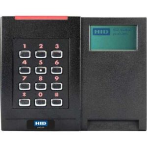 HID 923NPRTEK00333 pivCLASS SE RKCL40-P Dual Interface Smart Card Reader with LCD, Low Frequency Off, High Frequency Standard, Sio, Seos, FIPS, CAK, PKI, RS485 Full Duplex, Terminal, Black