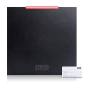 HID 940NTPTEK0007V iCLASS SE R90 Long Range Reader, Maximum compatibility, Terminal Strip, HID Elite, Black