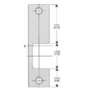 HES K-613 1006 Series Electric Strike Faceplate, Bronze Toned