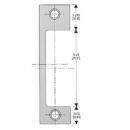 HES ND-630 1006 Series Electric Strike Faceplate, 4-7/8"H x 1-1/4"W, Satin Stainless Steel
