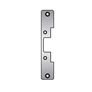 HES 503-606 5000 Series Electric Strike Faceplate, 6-7/8"H x 1-1/4"W, For Cylindrical Locksets (Aluminum), Satin Brass