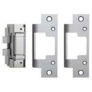 HES 8300C-630 8300C Complete Pac Electric Strike for Latchbolt Locks with 801 and 801A Faceplates, Satin Stainless Steel