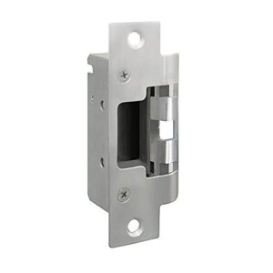 HES 805-630 8000 Series Radius Corners and Flat Faceplate for Cylindrical Locksets, 9" x 1-3/8", Satin Stainless Steel