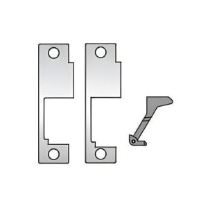 HES 851M-606 8500 Series Electric Strike Faceplate, 4-7/8"H x 1-1/4"W, Satin Brass
