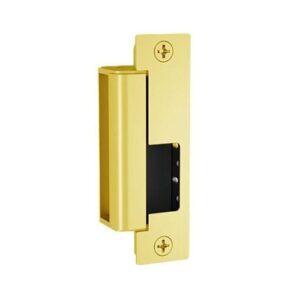 HES 1500C-605-DLMS 1500 Series Complete Pac Electric Strike with 1LB Faceplate Kit for Latchbolts, Dual Lock Monitors and Strike Monitor, Bright Brass
