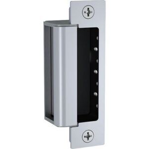 HES 1600-CLB-630 1600 Series Complete Electric Strike for Latchbolt Locks with 1LB Faceplate Kit, Satin Stainless Steel