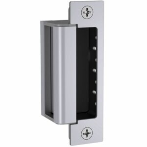 HES 1600-CS-629-LMS 1600 Series Complete Electric Strike with 1LB and 1DB Faceplate Kits, Lock Monitor and Strike Monitor, Bright Stainless Steel