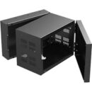 AtlasIED 307-12 19" Wide Opening Stand-Alone Wall Cabinet with Adjustable Rails, 7RU