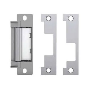 HES 4500C-12/24-630-LBSM Electric Strike with Latchbolt Strike Monitor, 12/24VDC, 0.24/0.12 Ampere, 1-3/8" Depth, with Faceplate, Satin Stainless Steel