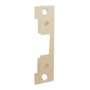 HES 791-606 7000 Series, Faceplate 4-7/8x1-1/4, Flat with Square Corners, Satin Brass