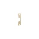 HES 791-606 7000 Series, Faceplate 4-7/8x1-1/4, Flat with Square Corners, Satin Brass