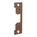 HES 791-613E 7000 Series Electric Strike Faceplate for Cylindrical Locksets, 4-7/8"H x 1-1/4"W, Dark Oxidized Satin Brass