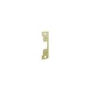 HES 792-605 7000 Series, Faceplate 7-15/16x1-7/16", Flat with Square Corners, Bright Brass